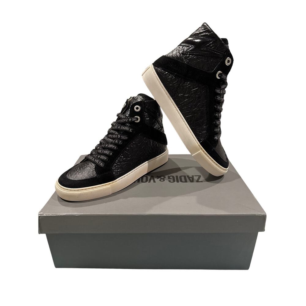MSRP $498✨Zadig & Voltaire High Flash Wrinkle High-Top Sneakers EU36 - US 6.5-7✨ - Picture 5 of 10
